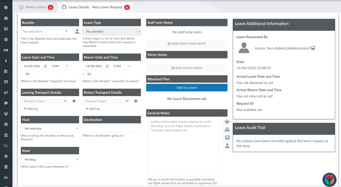 Reach interface example
