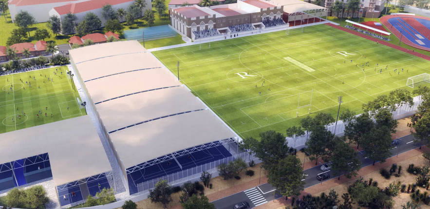 Repton sport complex aerial view